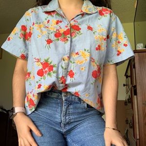 Floral Button Down